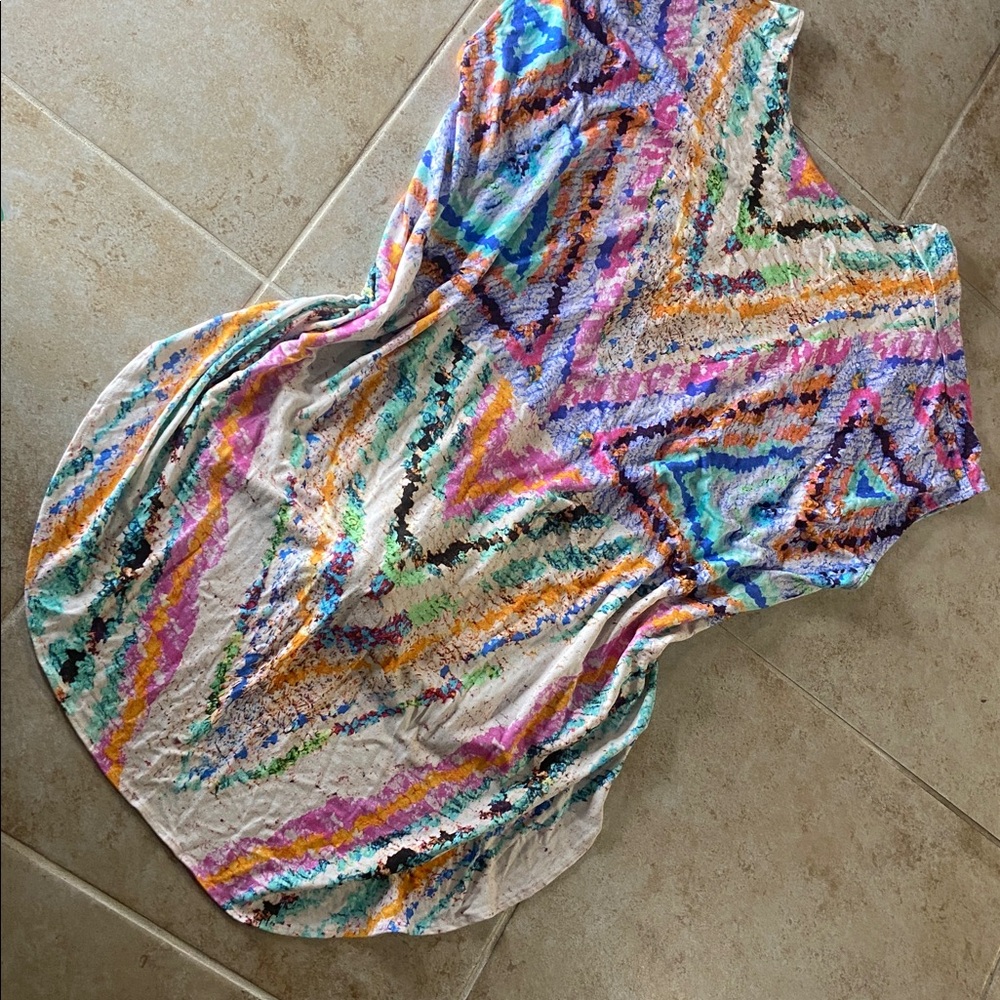 Mara Hoffman Rainbow Caftan Swim Cover up - Picture 4 of 7